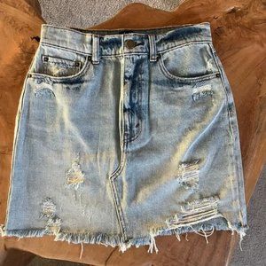 Urban Outfitters BDG Distressed Denim Jean Skirt